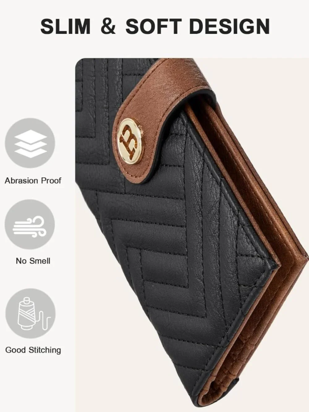 Slim RFID Wallet for Women | Zipper Coin Pocket | Stylish Card Holder
